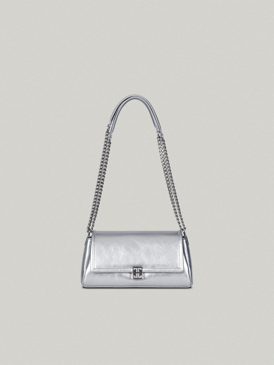Classic Logo Mini Chain Bag Silver - crinkle클래식 로고 미니 체인백